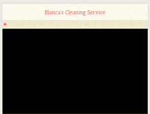 Tablet Screenshot of blancascleaningservices.com